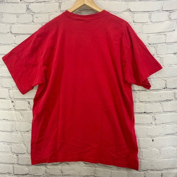 Coca-cola Vintage T-Shirt Mens Sz L Large Red With White Logo Flaws - Picture 7 of 9